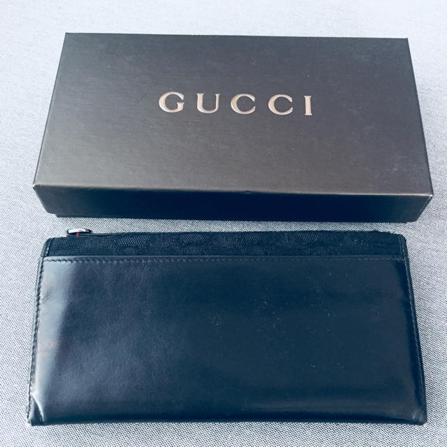 Gucci - 正規 グッチ GGシマ シリアルN刻印 黒 キャンバス 長財布 2つ折りの通販 by SH｜グッチならラクマ