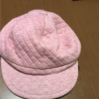 ムジルシリョウヒン(MUJI (無印良品))の無印良品 ゴム紐つき 帽子 ピンク(帽子)
