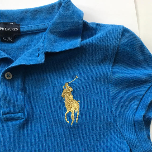 Ralph Lauren(ラルフローレン)のRALPH LAULEN ポロシャツ コットン ブルー XS レディースのトップス(ポロシャツ)の商品写真