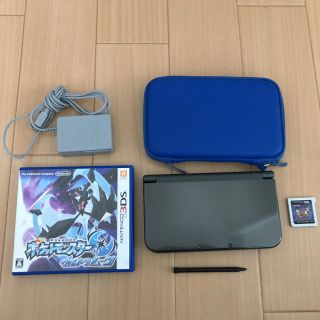 ニンテンドー3DS(ニンテンドー3DS)のNEWニンテンドー3DSLL+ポケモン、モンハンソフト付(携帯用ゲーム機本体)