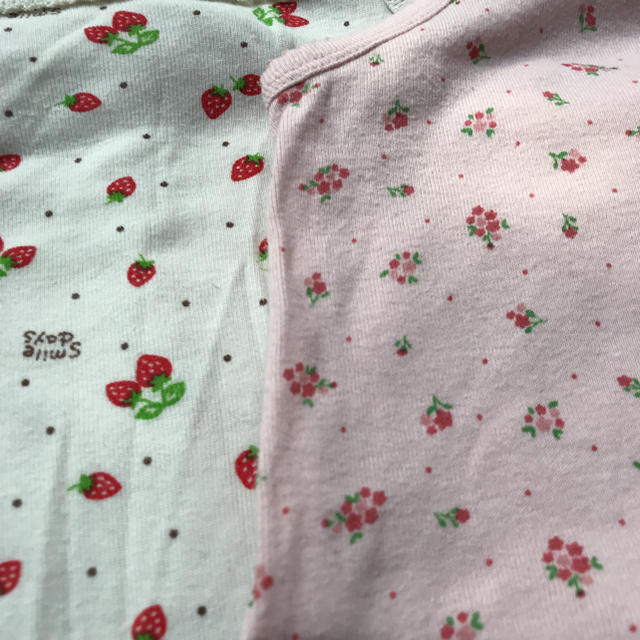 ロンパス肌着 サイズ95 2枚組 キッズ/ベビー/マタニティのキッズ服女の子用(90cm~)(下着)の商品写真