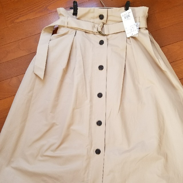 grove(グローブ)のハイウェストフロントボタンスカート レディースのスカート(ひざ丈スカート)の商品写真