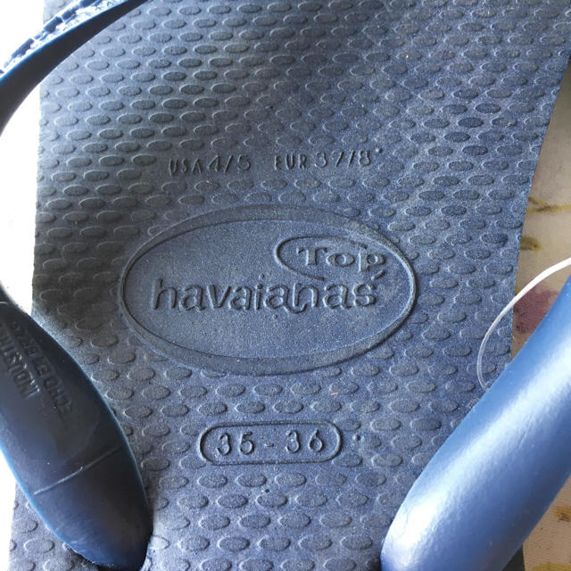 havaianas(ハワイアナス)のhavaianas ネイビーブルー ビーチサンダル レディースの靴/シューズ(ビーチサンダル)の商品写真