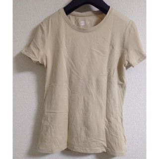 ギャップ(GAP)のGAP ストレッチTシャツ ベージュ XS(Tシャツ(半袖/袖なし))