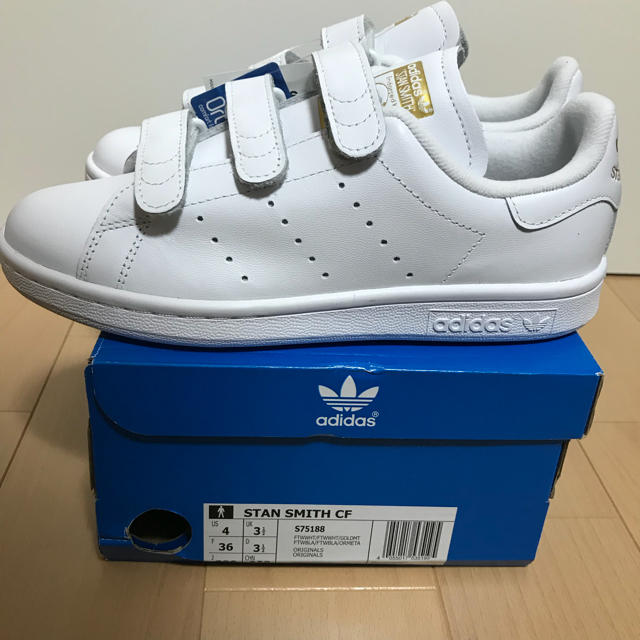 adidas(アディダス)の新品未使用 正規品 アディダス adidas スタンスミスベルクロ S75188 レディースの靴/シューズ(スニーカー)の商品写真