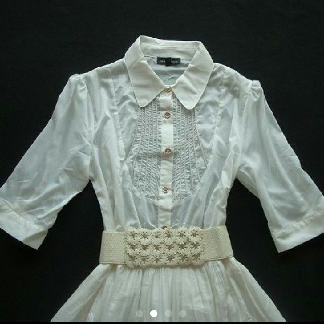 新品  シルク  2点セット  上品・エレガントな高級刺繍レースシルクワンピ レディースのフォーマル/ドレス(ミディアムドレス)の商品写真