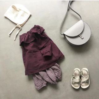 ボンポワン(Bonpoint)のlueeluett☆volant blouse(シャツ/カットソー)