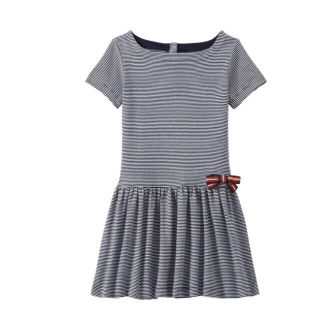 プチバトー(PETIT BATEAU)のtete様専用♡プチバトー ミラレリボン付きワンピース/6ans☆新品未使用(ワンピース)