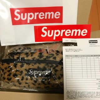 シュプリーム(Supreme)のSupreme leopard fleece waist bag(ウエストポーチ)