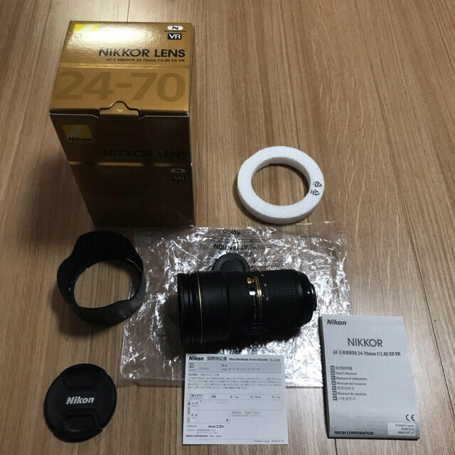魅力的な価格 Nikon - 美品Nikon AF-S NIKKOR 24-70mm f/2.8E ED VR