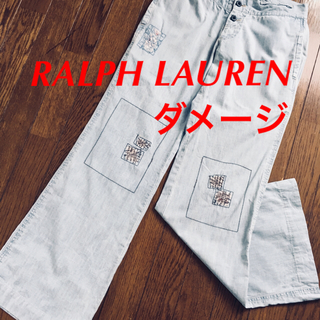 ラルフローレン(Ralph Lauren)のRALPH LAUREN パンツ POLO JEANS デニム S ダメージ(カジュアルパンツ)