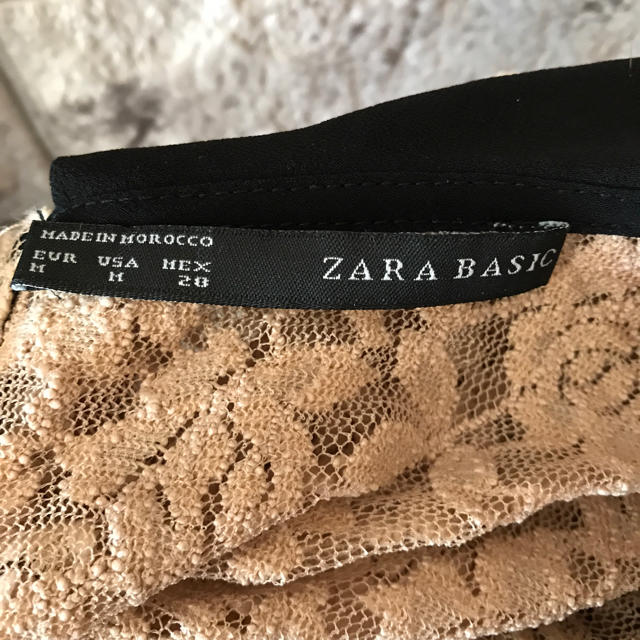 ZARA(ザラ)のZARA BASIC（ザラ ベーシック）レースブラウス レディースのトップス(シャツ/ブラウス(半袖/袖なし))の商品写真