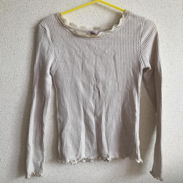 flower(フラワー)のroom lacy L/S ～ﾙｰﾑﾚｰｼｰﾛﾝｸﾞｽﾘｰﾌﾞ レディースのトップス(カットソー(長袖/七分))の商品写真