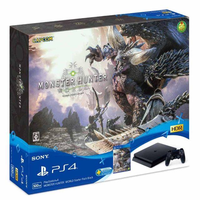 PlayStation4 - PS4モンスターハンターワールド・スターターパックブラック 新品の通販 by miho's shop｜プレイ