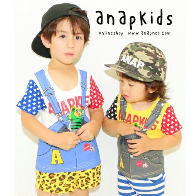 ANAP Kids(アナップキッズ)の新品ﾀｸﾞ付き♡ｱﾅｯﾌﾟｷｯｽﾞ♡だまし絵ﾌﾟﾘﾝﾄTｼｬﾂ♡90ｻｲｽﾞ キッズ/ベビー/マタニティのキッズ服男の子用(90cm~)(Tシャツ/カットソー)の商品写真