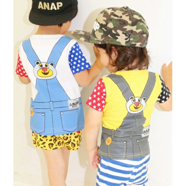 ANAP Kids(アナップキッズ)の新品ﾀｸﾞ付き♡ｱﾅｯﾌﾟｷｯｽﾞ♡だまし絵ﾌﾟﾘﾝﾄTｼｬﾂ♡90ｻｲｽﾞ キッズ/ベビー/マタニティのキッズ服男の子用(90cm~)(Tシャツ/カットソー)の商品写真