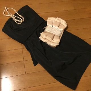 ジャスグリッティー(JUSGLITTY)のバックリボン ベアトップドレス♡(その他ドレス)