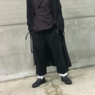 ヨウジヤマモト(Yohji Yamamoto)のsulvam サルバム 17aw チョークストライプ パンツ(スラックス)