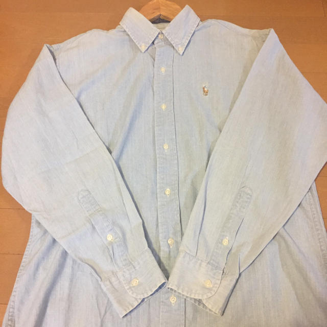 POLO RALPH LAUREN(ポロラルフローレン)の古着/ラルフローレン/シャンブレーシャツ/メンズＬ メンズのトップス(シャツ)の商品写真