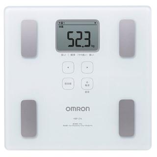オムロン(OMRON)のオムロン 体重・体組成計 カラダスキャン ホワイト HBF-214-W(体重計)