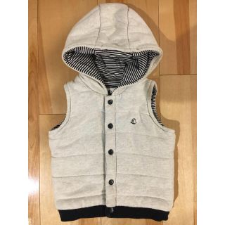 プチバトー(PETIT BATEAU)のmamimo1710様専用プチバトー☆スウェットフード付キルティングベスト(ジャケット/コート)