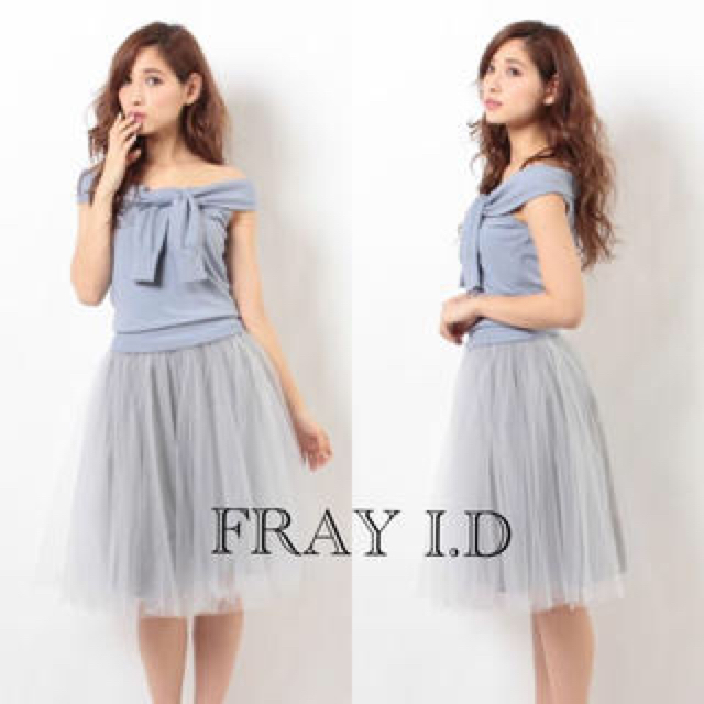 FRAY I.D(フレイアイディー)のanotok様専用♡美品☆フレイアイディー ストール チュール コンビワンピース レディースのワンピース(ひざ丈ワンピース)の商品写真