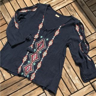 ホリスター(Hollister)のHOLLISTER ネイビー M(Tシャツ(長袖/七分))