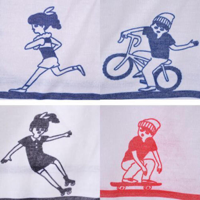 merlot(メルロー)のメルロー スポーツ柄 半袖トップス ＊ブルー レディースのトップス(Tシャツ(半袖/袖なし))の商品写真