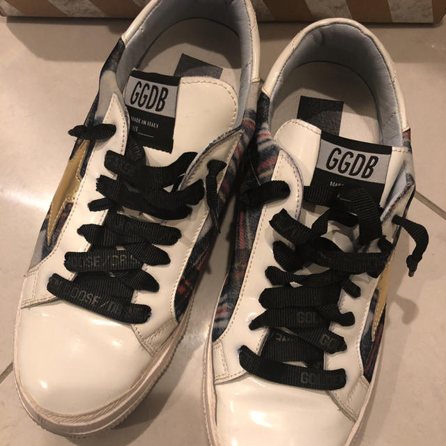 Golden goose チェックスニーカー