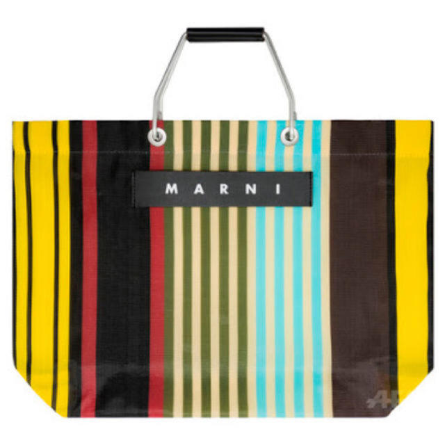 フラワーカフェマルニ マルニマーケット MARNI ストライプトート 新品未使用