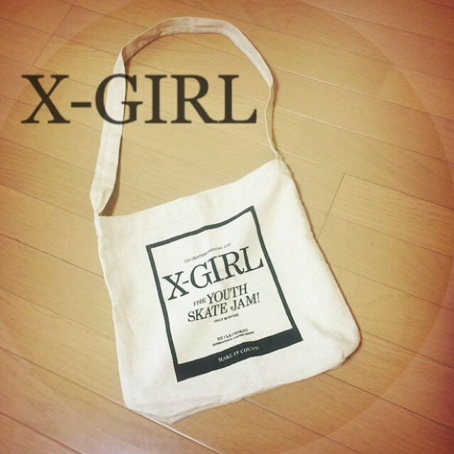 X-girl(エックスガール)のx-girl★キャンバスbag  レディースのバッグ(ショルダーバッグ)の商品写真