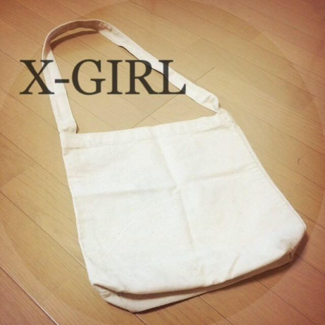 X-girl(エックスガール)のx-girl★キャンバスbag  レディースのバッグ(ショルダーバッグ)の商品写真