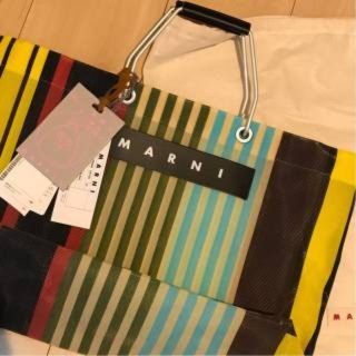 マルニ(Marni)のaaakoさま　専用！　新品　未使用　マルニ　ストライプ　バック　ポップアップ(トートバッグ)