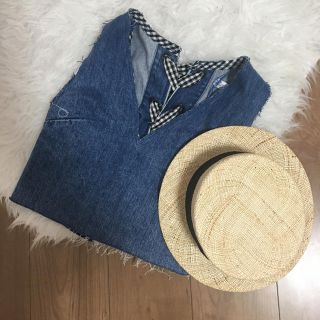 ザラ(ZARA)のzara♡デニムトップス♡(カットソー(半袖/袖なし))