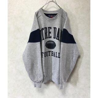 古着 90S  ノートルダム カレッジスウェット j(スウェット)