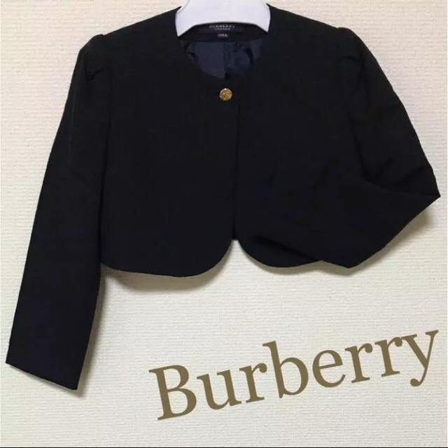 BURBERRY(バーバリー)の専用！バーバリー☆フォーマル ボレロ 黒☆ キッズ/ベビー/マタニティのキッズ服女の子用(90cm~)(ジャケット/上着)の商品写真