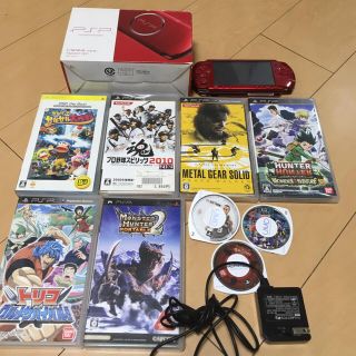 プレイステーションポータブル(PlayStation Portable)の❤️❤️PSP3000 ✨ソフト 9個付❤️❤️(携帯用ゲーム機本体)