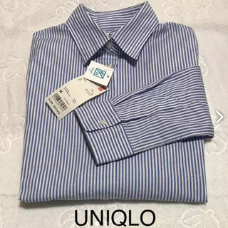 ユニクロ(UNIQLO)のUNIQLO  ストライプシャツ 新品 未使用✨UV加工(シャツ/ブラウス(長袖/七分))