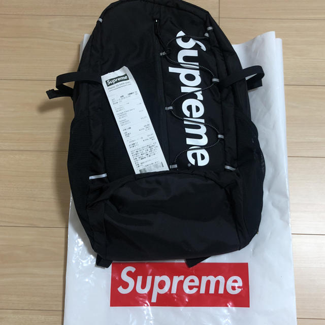 メンズsupreme 17ss Backpack BLACK