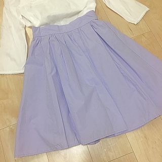 マジェスティックレゴン(MAJESTIC LEGON)のパープルスカート(ひざ丈スカート)