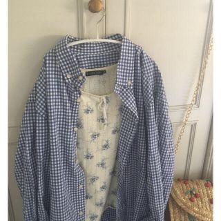 ロキエ(Lochie)のgingham shirt&Ralph Lauren skirt 2set(シャツ/ブラウス(長袖/七分))