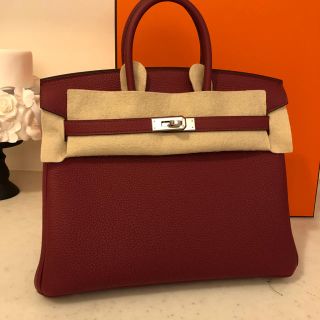 エルメス(Hermes)の1️⃣早見様専用新品付属品完備🅱️25ルージュグレナ トゴ S金具(ハンドバッグ)