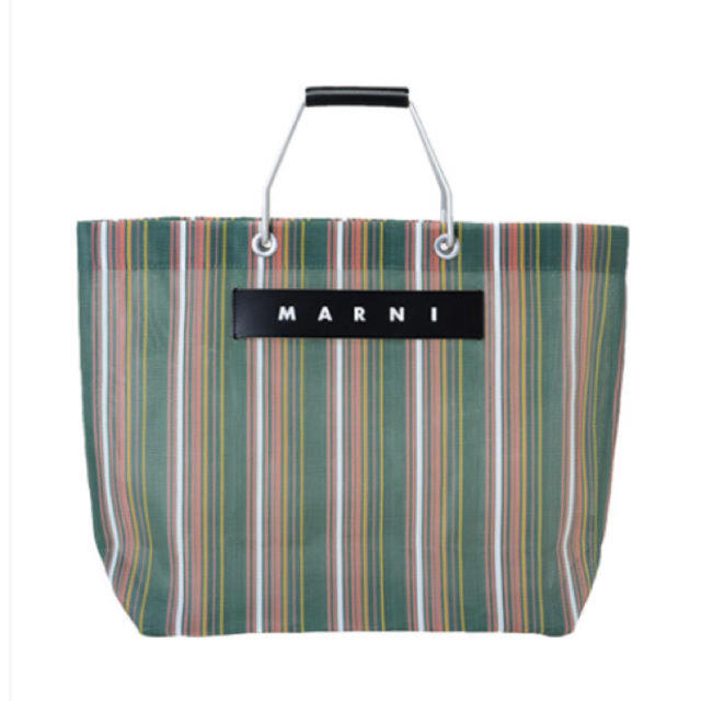 マルニマーケット ストライプトートバッグ MARNI マルニカフェ