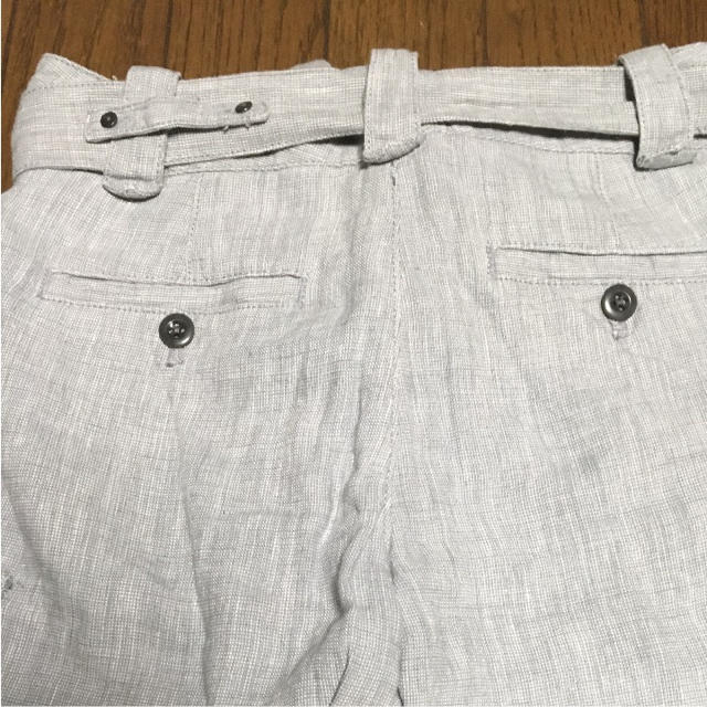 GAP(ギャップ)のGap パンツ リネン クロップド グレー レディースのパンツ(クロップドパンツ)の商品写真