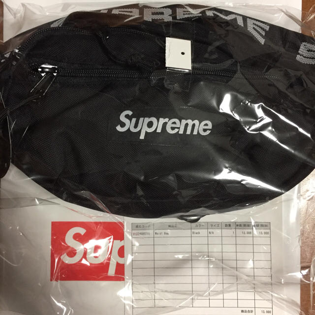 ウエストポーチsupreme 18ss waist bag ウェストバッグ black