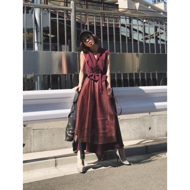 Ameri VINTAGE - あや様専用 Ameri VINTAGE【TULLE DOCKING DRESS】の通販 by kn｜アメリ