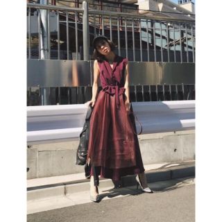 アメリヴィンテージ(Ameri VINTAGE)のあや様専用 Ameri VINTAGE【TULLE DOCKING DRESS】(ロングワンピース/マキシワンピース)