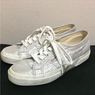 スペルガ(SUPERGA)のSUPERGA / シルバーラメスニーカー /23.5cm相当(スニーカー)