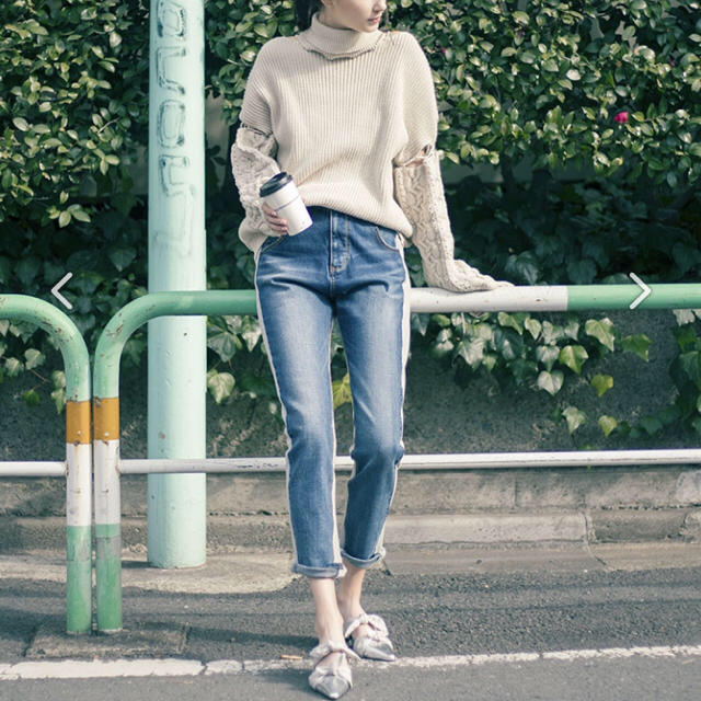 Ameri DENIM DOCKING SWEAT PANTSレディース