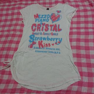 メゾピアノ(mezzo piano)のメゾピアノ★ロングTシャツ 150cm 白(その他)